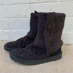 UGG // Lattice Cardy Pure Knit Boots — Women’s 8
